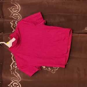 Burgundy Cropped Turtle Neck